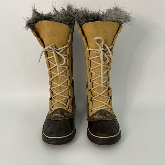 EUC Sorel 8 Cate the Great Waterproof Leather Winter Boots brown tan - Picture 4 of 13